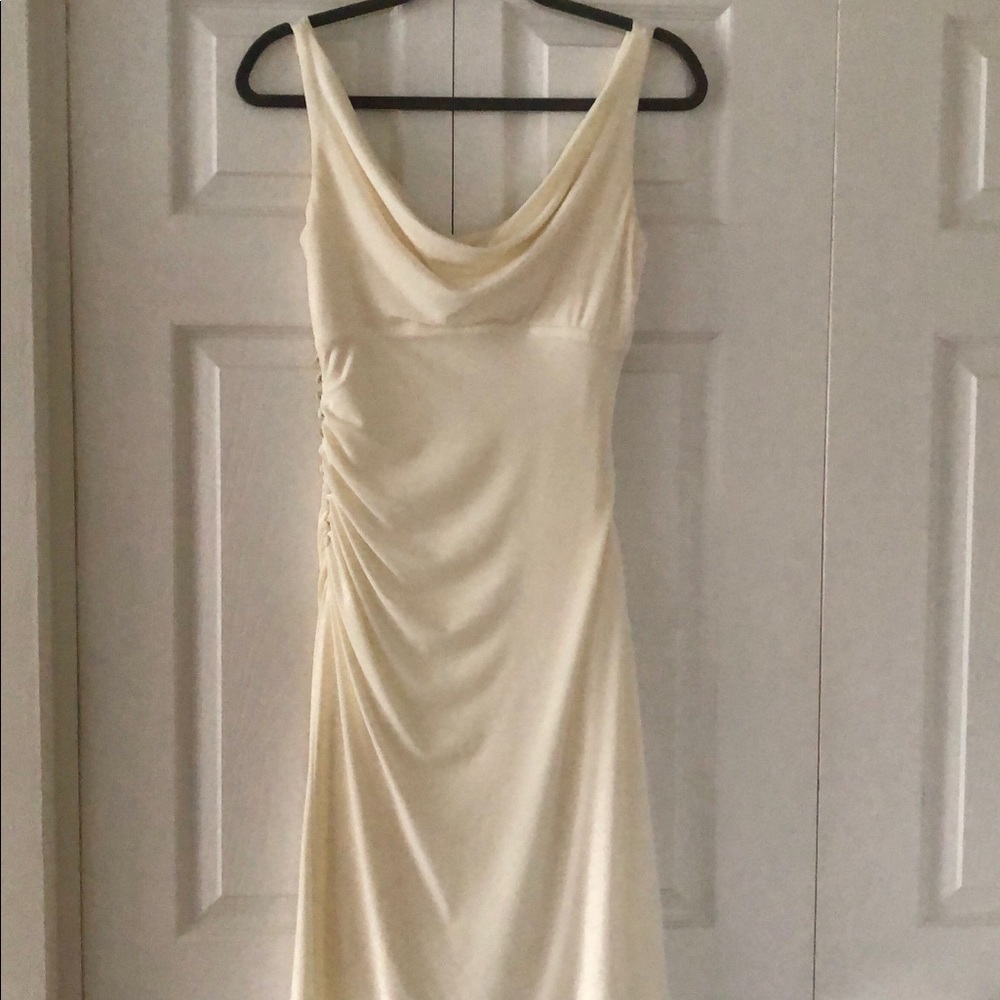 White House Black Market Draped Neck Dress